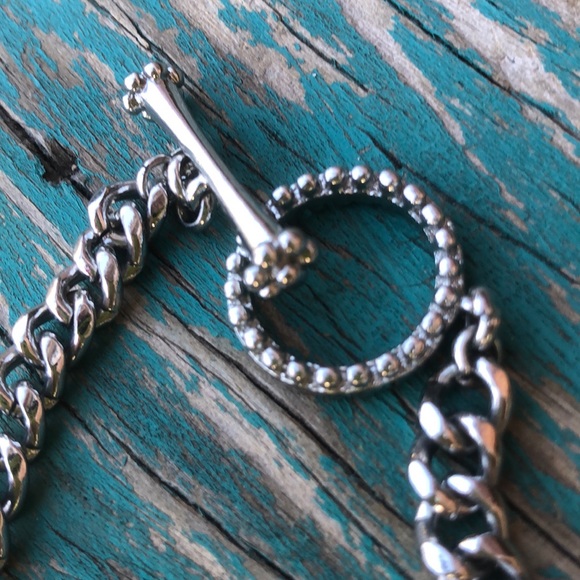 Women’s Silver & Gold Two Tone Necklace - Picture 7 of 8